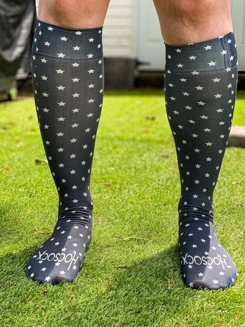 Navy Star Sock