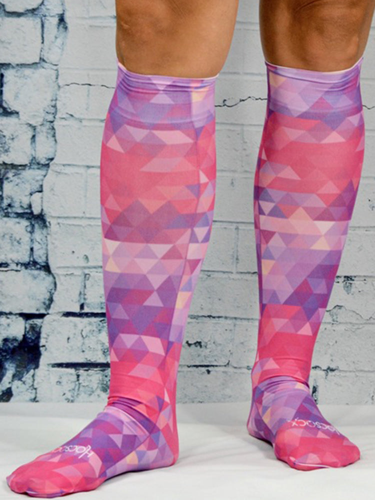 Pink Kaleidoscope Sock
